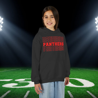 Panthers (Stacked) Youth Heavy Blend Hoodie