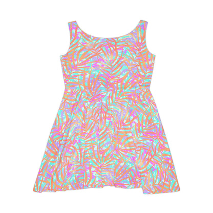 Tropical Sunset Palms Women's Skater Dress