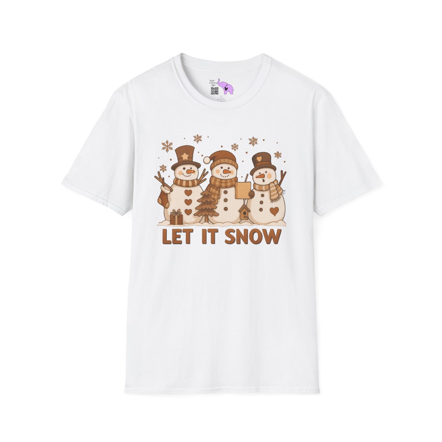 Let It Snow (Snowmen Trio) Adult T-shirt