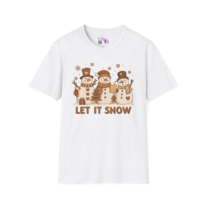 Let It Snow (Snowmen Trio) Adult T-shirt