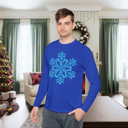 Large Snowflake Adult Long Sleeve Tee