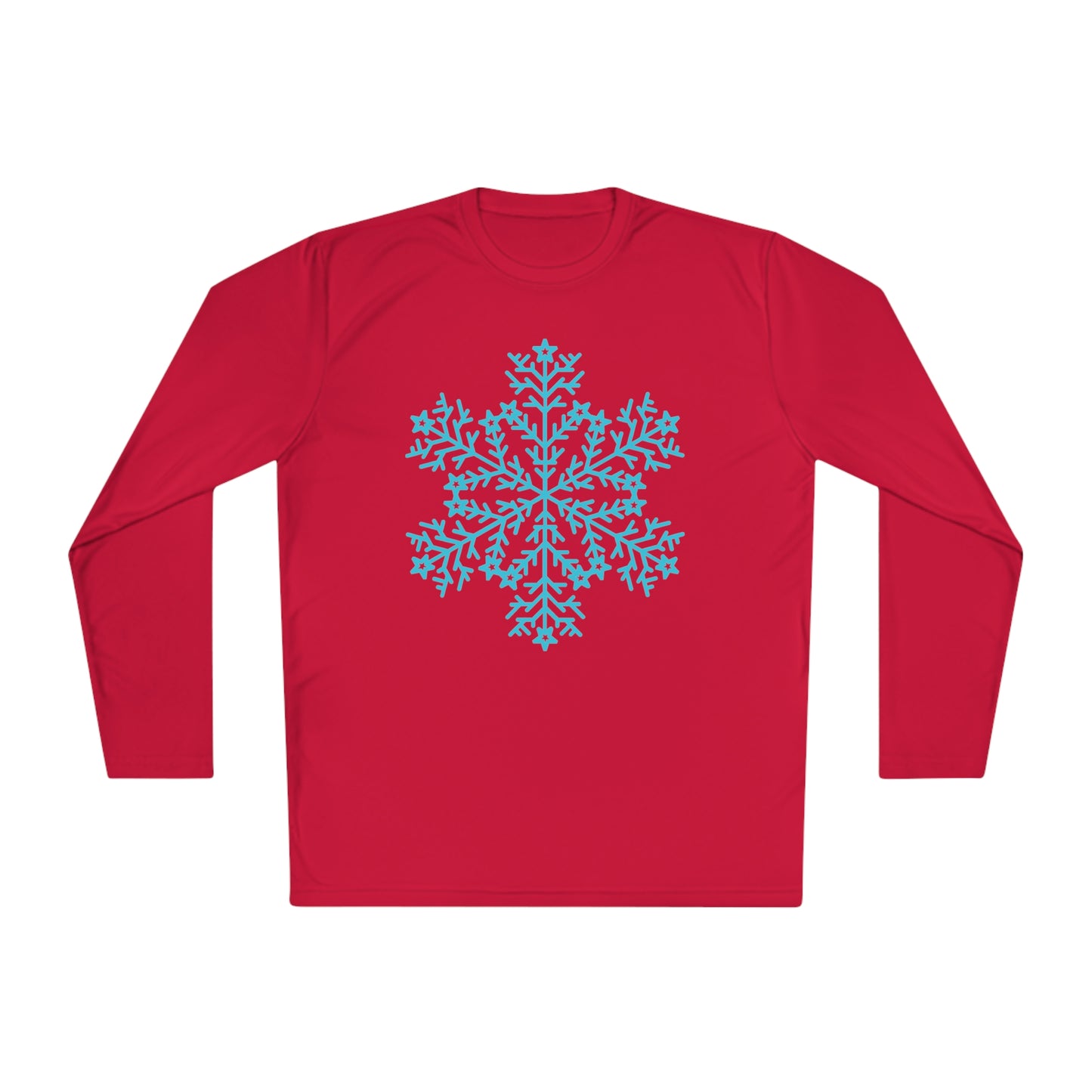 Large Snowflake Adult Long Sleeve Tee