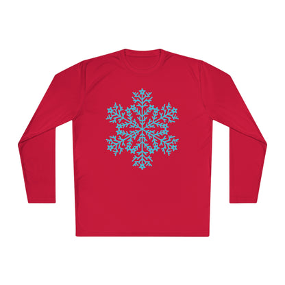 Large Snowflake Adult Long Sleeve Tee