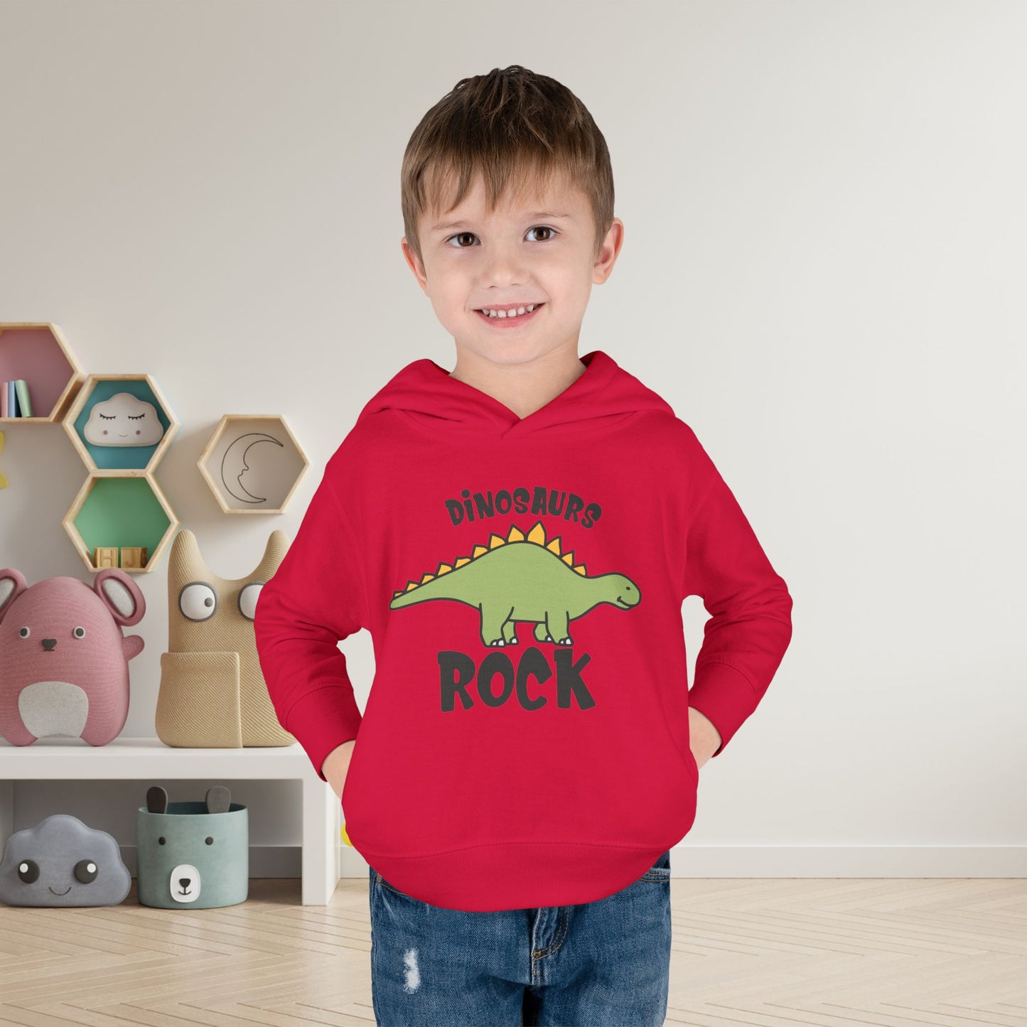 Dinosaurs Rock Toddler Hoodie