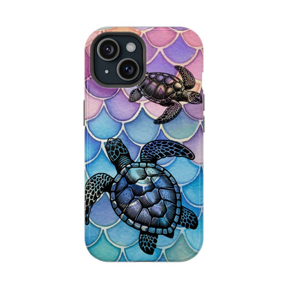 Sea Turtle Silhouette MagSafe® Compatible Tough Case for iPhone