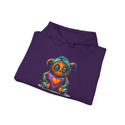Patchwork Pumpkin Heart Heavy Blend™ Hooded Sweatshirt