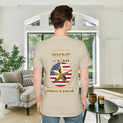 Gold Star Brother Forever Proud Adult T-shirt