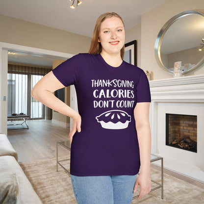 Thanksgiving Calories Don't Count Adult T-shirt