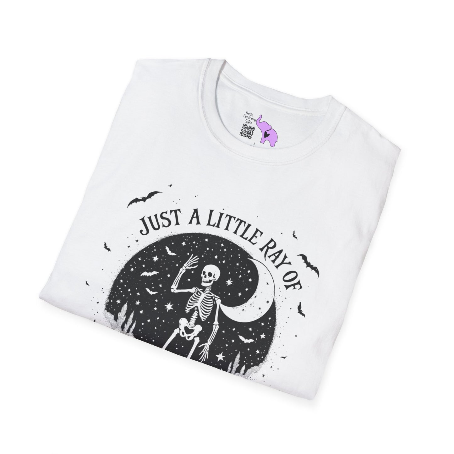 Just A Little Ray of Pitch Black (Crescent Moon) Adult T-shirt