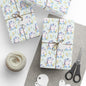 Zebras in Bloom Wrapping Paper