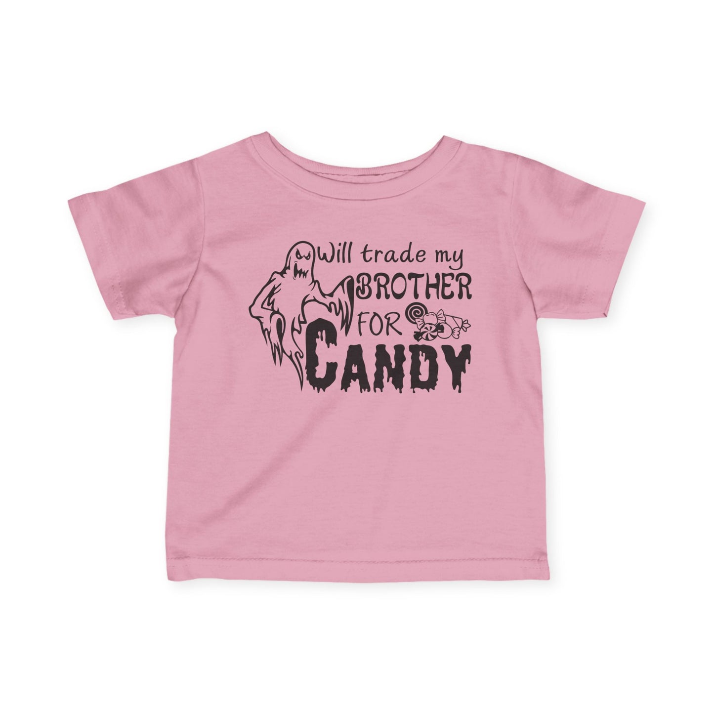 Will Trade My Brother for Candy (Ghost) Infant Soft T-Shirt