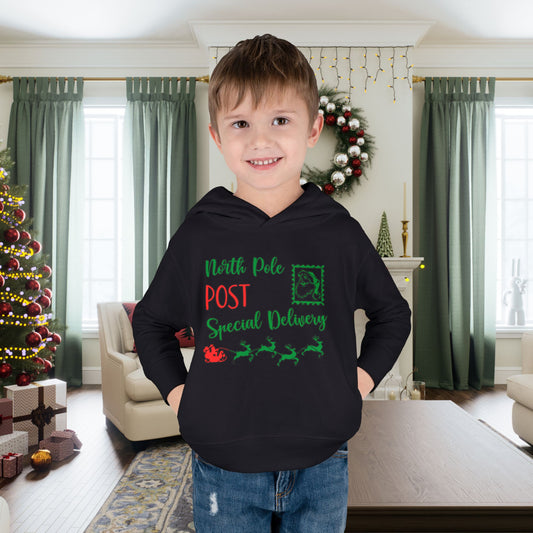 North Pole Post Special Delivery Toddler Pullover Fleece Hoodie