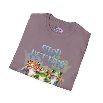 Stop Petting My Peeves (Frogs) Adult T-shirt