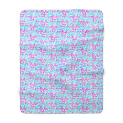 Cotton Candy Camo Fleece Blanket