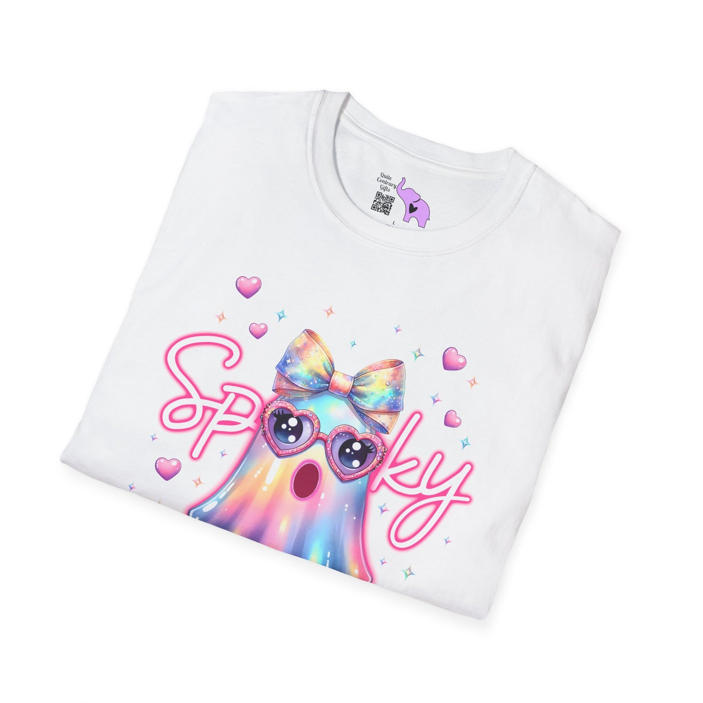 Spooky Pastel Ghost Adult T-shirt