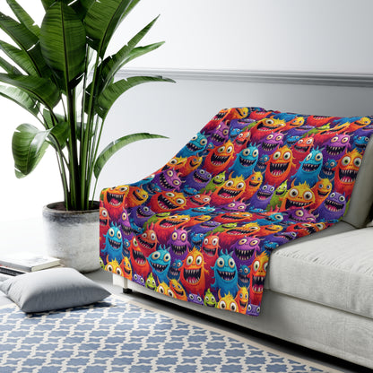 Happy Little Monsters Duvet Bedding Set