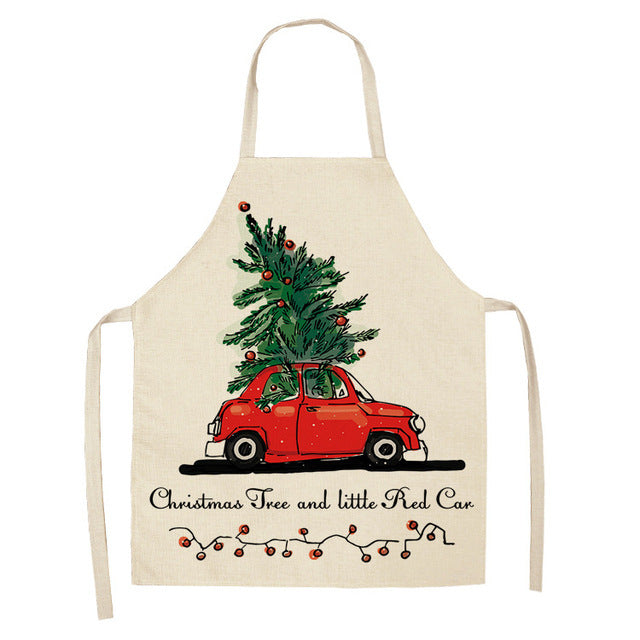 Christmas Series Cotton And Linen Aprons Variety