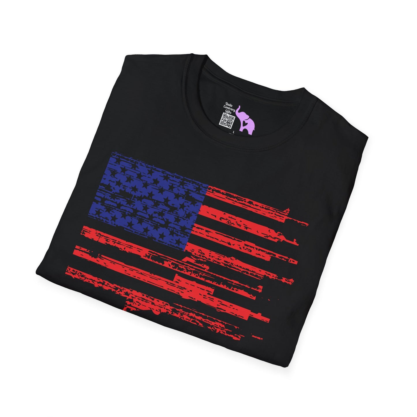 Gun Flag Adult T-shirt