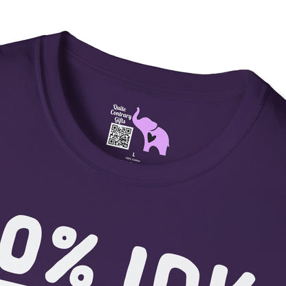 50% IDK 50% IDC Adult T-shirt