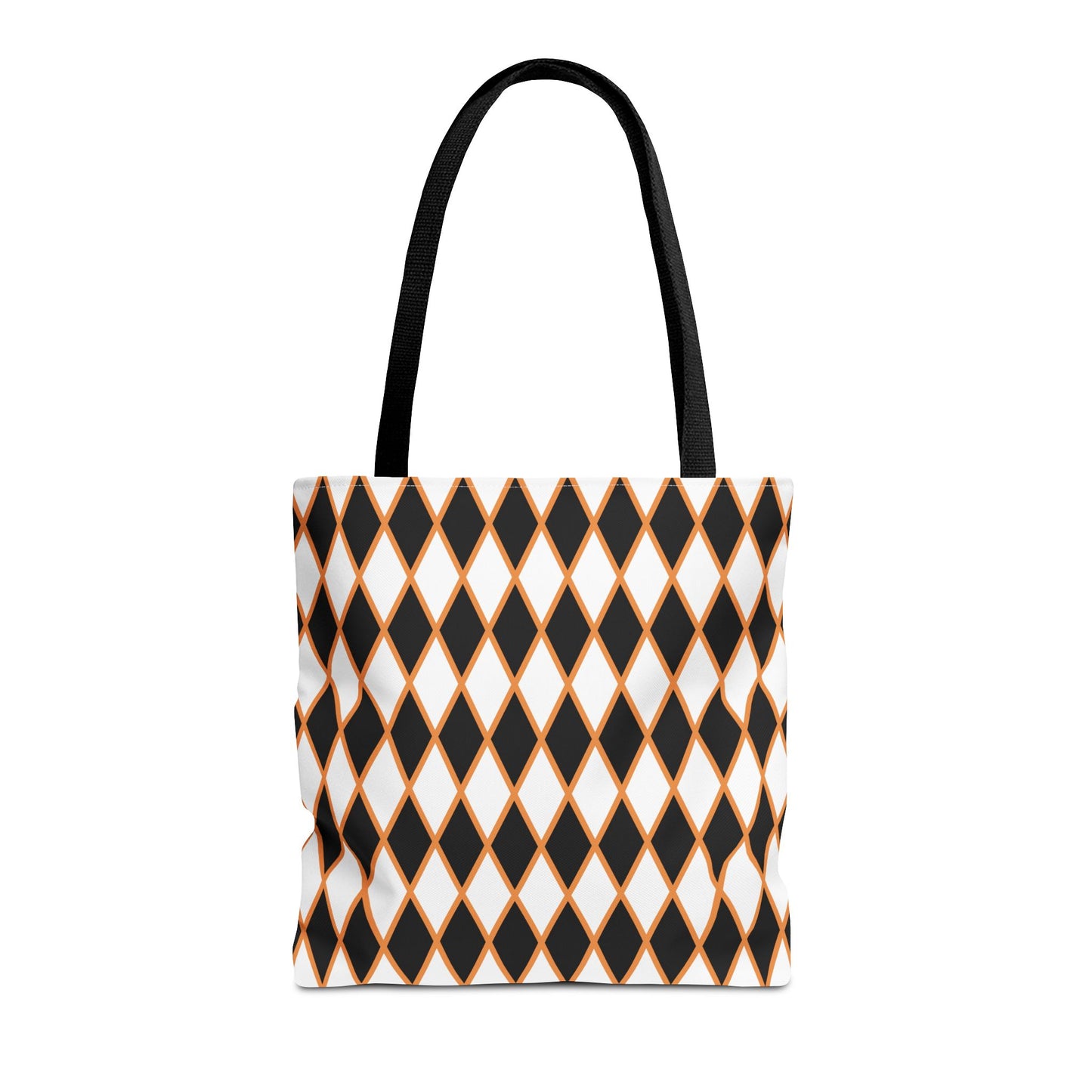 Midnight Ember Harlequin Canvas Tote Bag