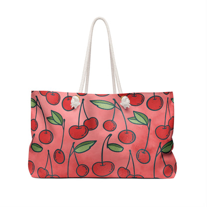 Cherry Bombshell Weekender Bag