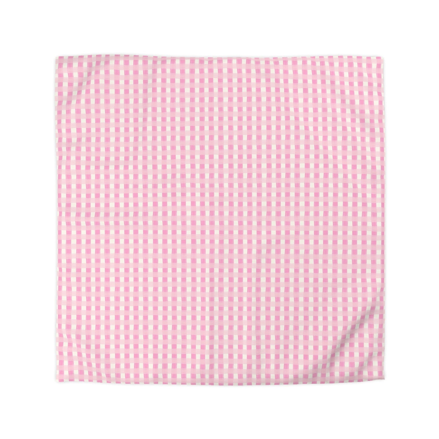 Dreamy Rose Gingham Microfiber Duvet Cover