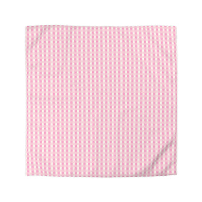 Dreamy Rose Gingham Microfiber Duvet Cover