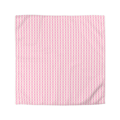 Dreamy Rose Gingham Microfiber Duvet Cover