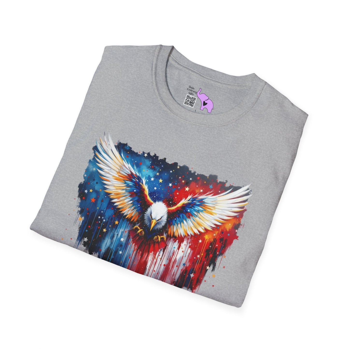 American Bald Eagle in Flight Adult T-shirt