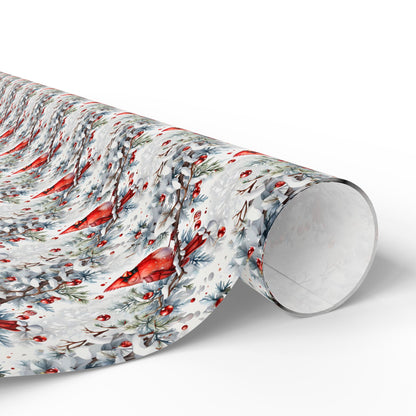 Crimson in the Snow Wrapping Paper