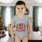 My First Christmas Infant Baby Rib Bodysuit