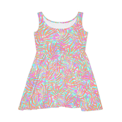 Tropical Sunset Palms Women's Skater Dress