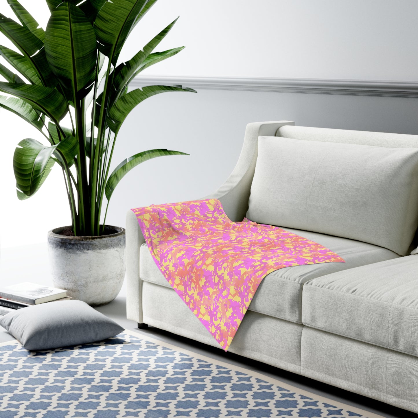 Sunset Sorbet Camo  Baby Swaddle Blanket