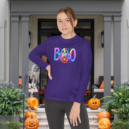 Pastel Boo Youth Long Sleeve Tee