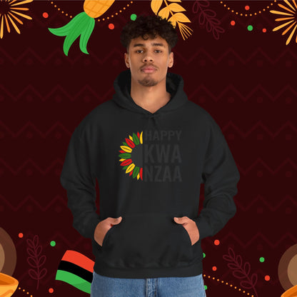 Happy Kwanzaa Sunflower Adult Heavy Blend™ Hooded Sweatshirt
