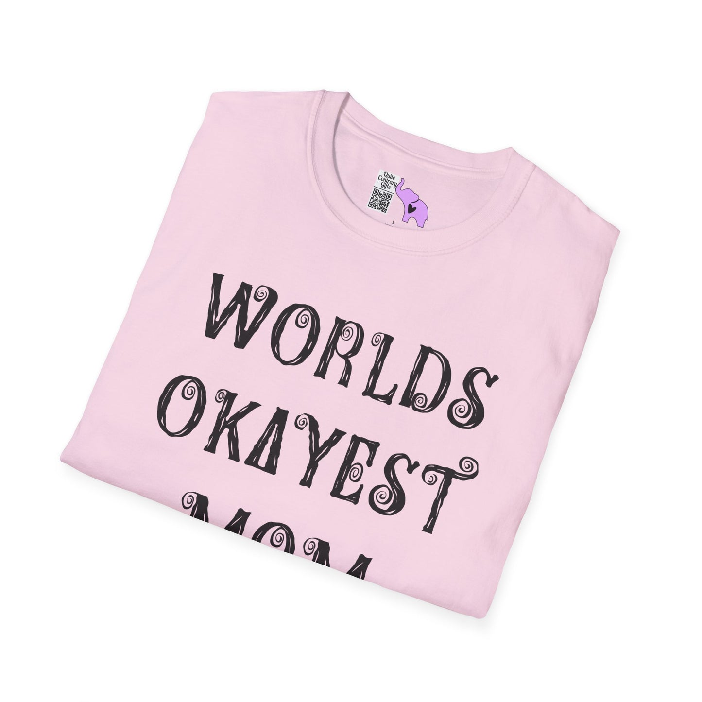 Worlds Okayest Mom Adult T-shirt