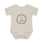 Pink Milestone Wreath Onesie-Two Weeks