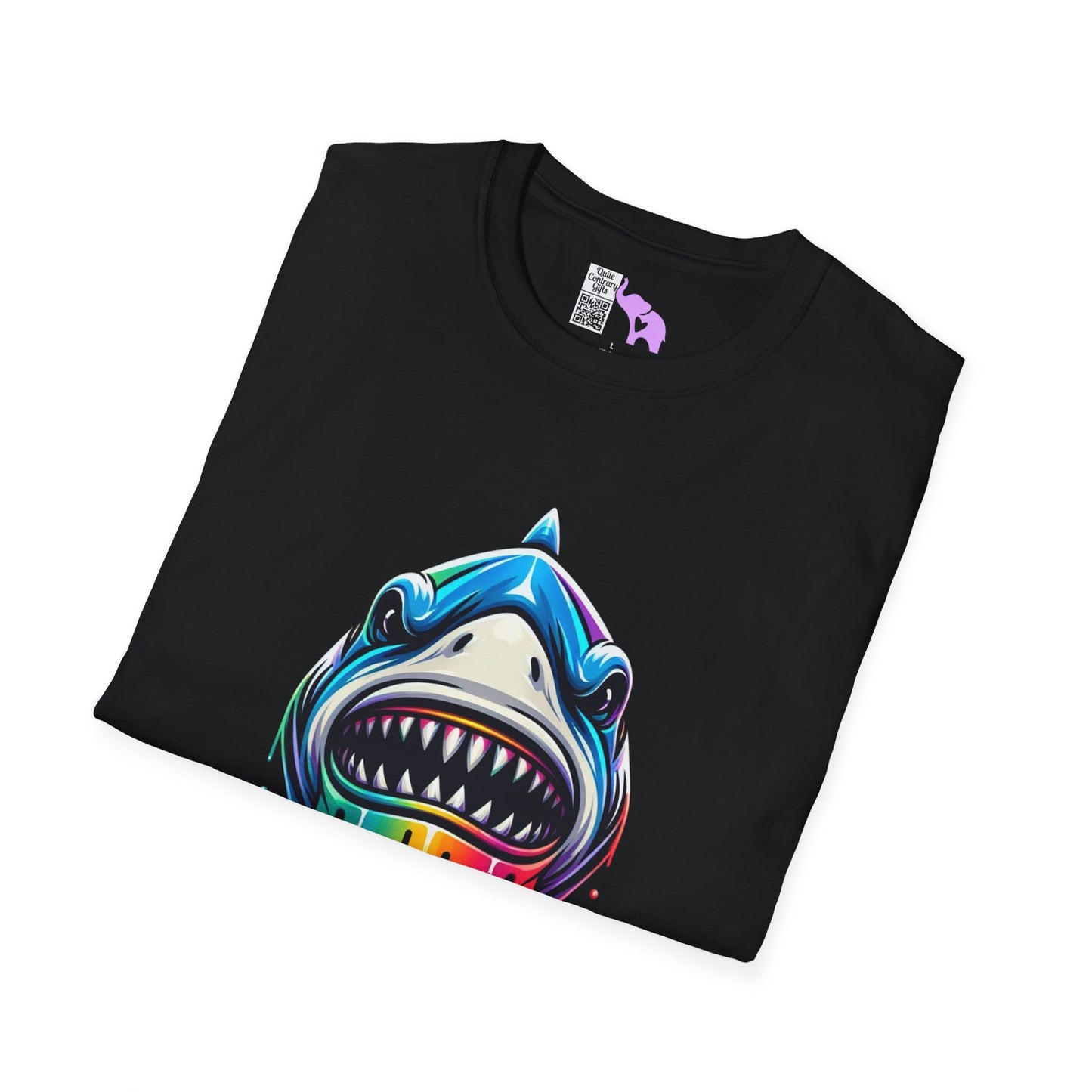 Colorful Shark Adult T-shirt