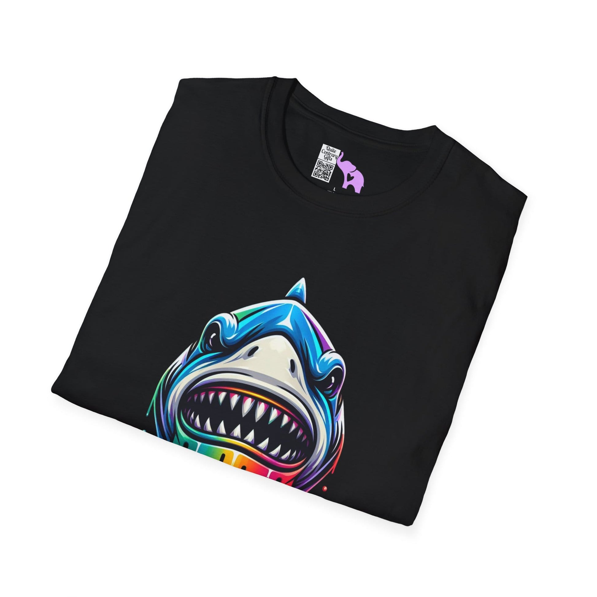 Colorful Shark Adult T-shirt