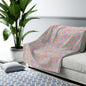 Tropical Sunset Palms Fleece Blanket