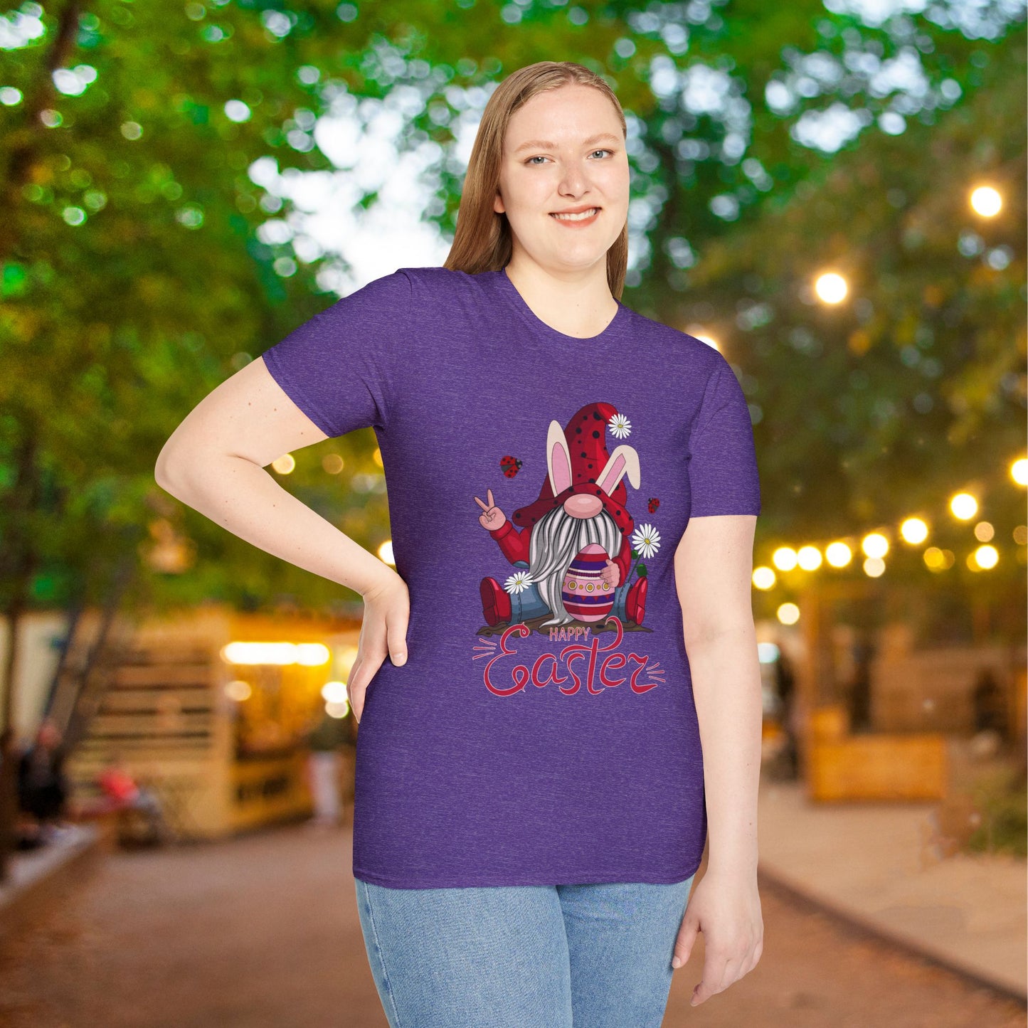 Happy Easter Gnome Adult T-shirt
