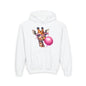 Girraffe Blowing Bubble Youth Heavy Blend Hoodie