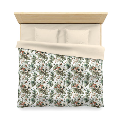 Whimsy In Bloom Microfiber Duvet Cover
