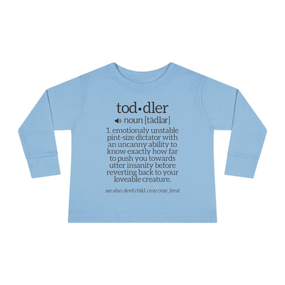 Toddler Definition Toddler Long Sleeve Tee
