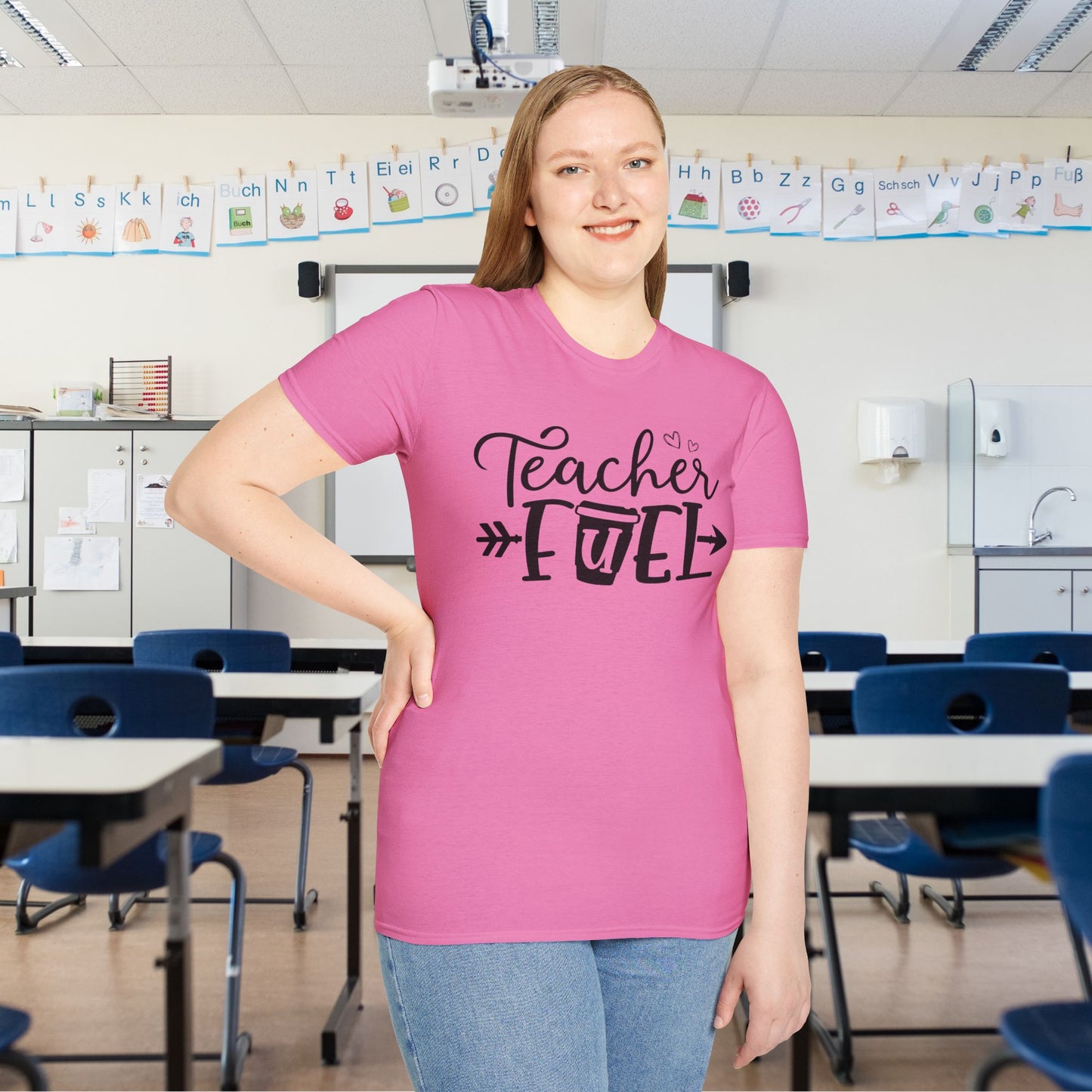 Teacher Fuel Adult T-shirt