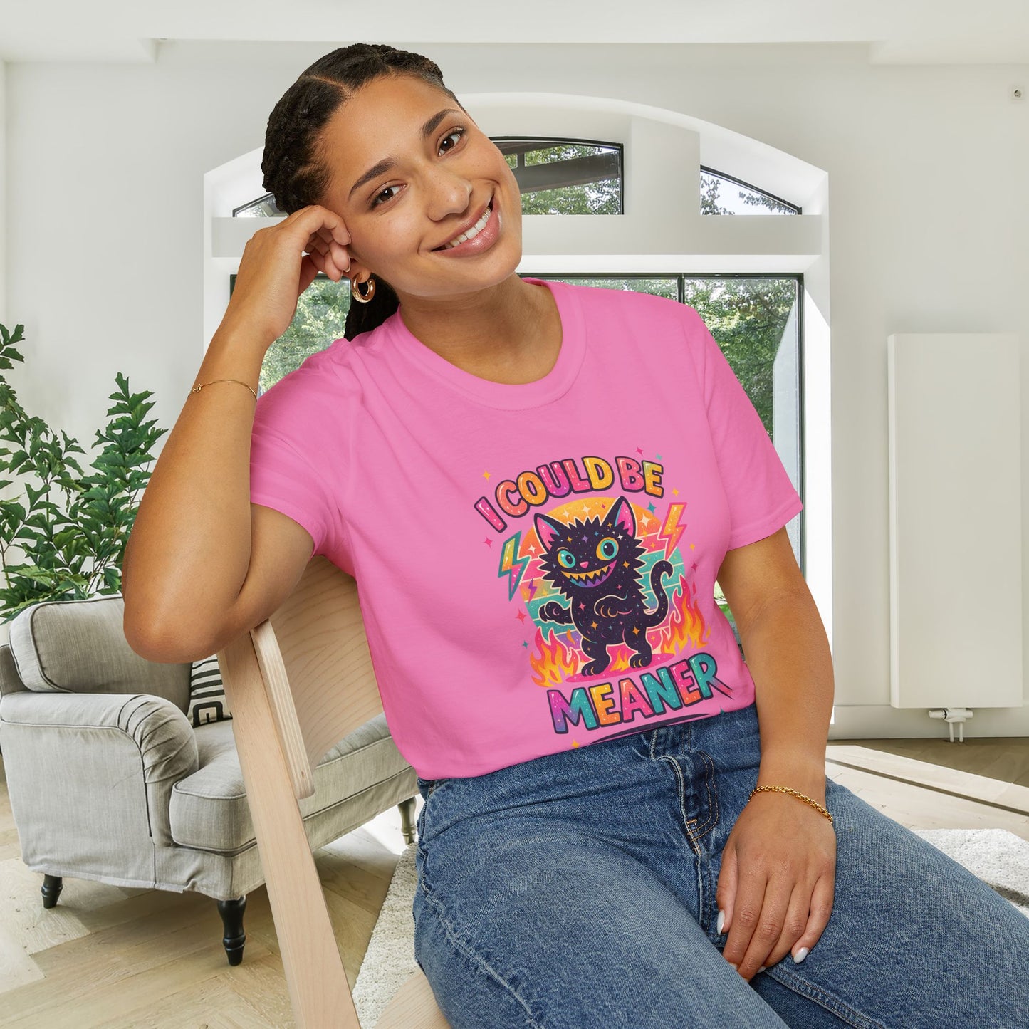 I Could Be Meaner Adult T-shirt