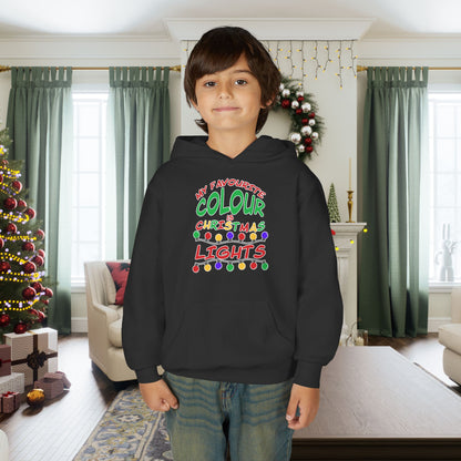 My Favourite Colour Is Christmas Lights Youth Hoodie