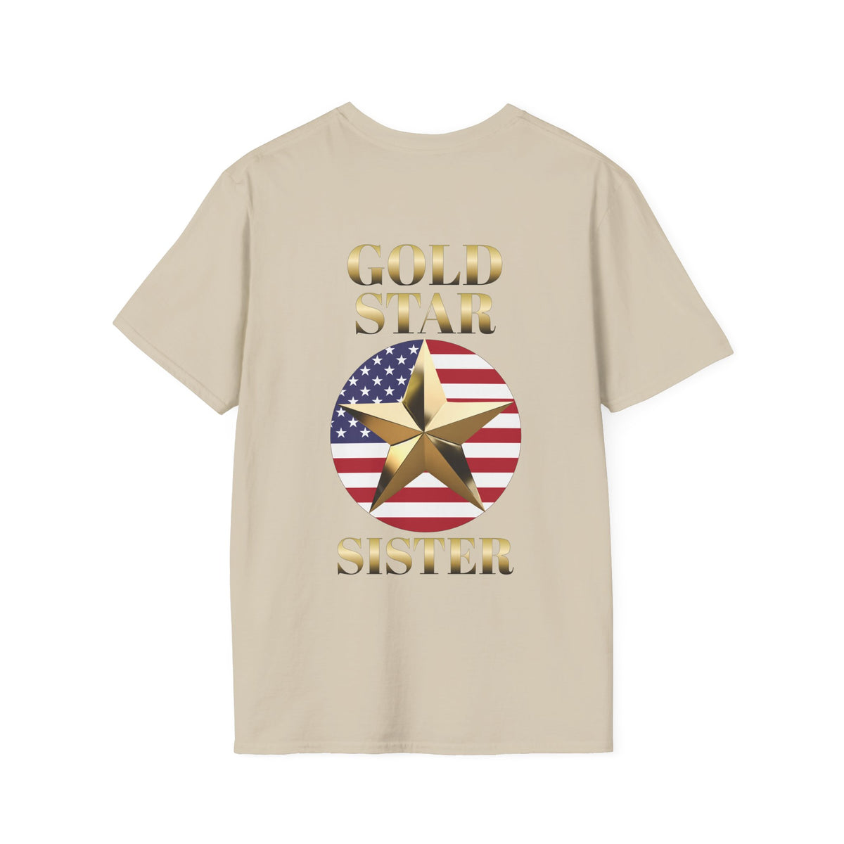 Gold Star Sister Forever Proud Adult T-shirt