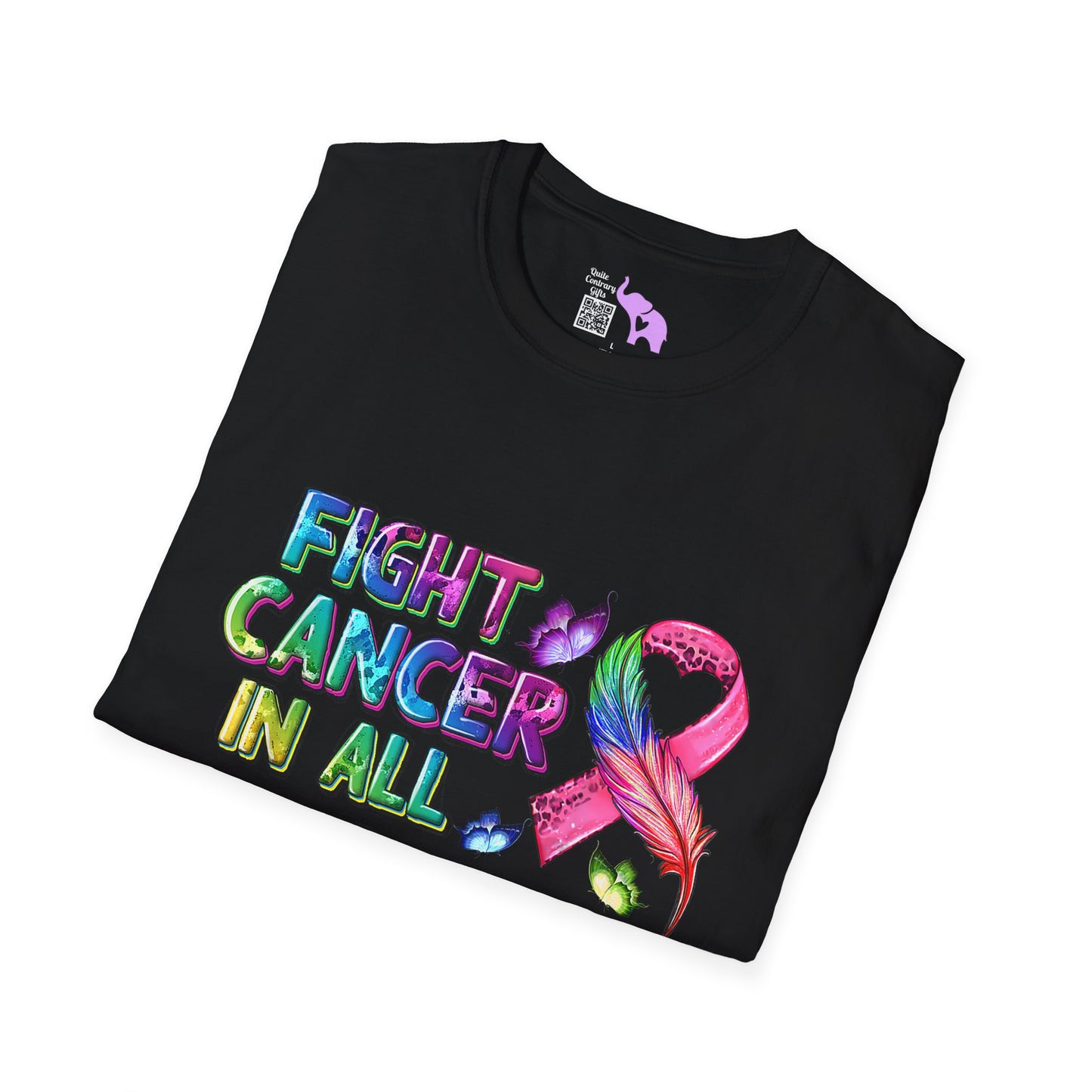 Fight Cancer in All Colors 8 Adult T-shirt