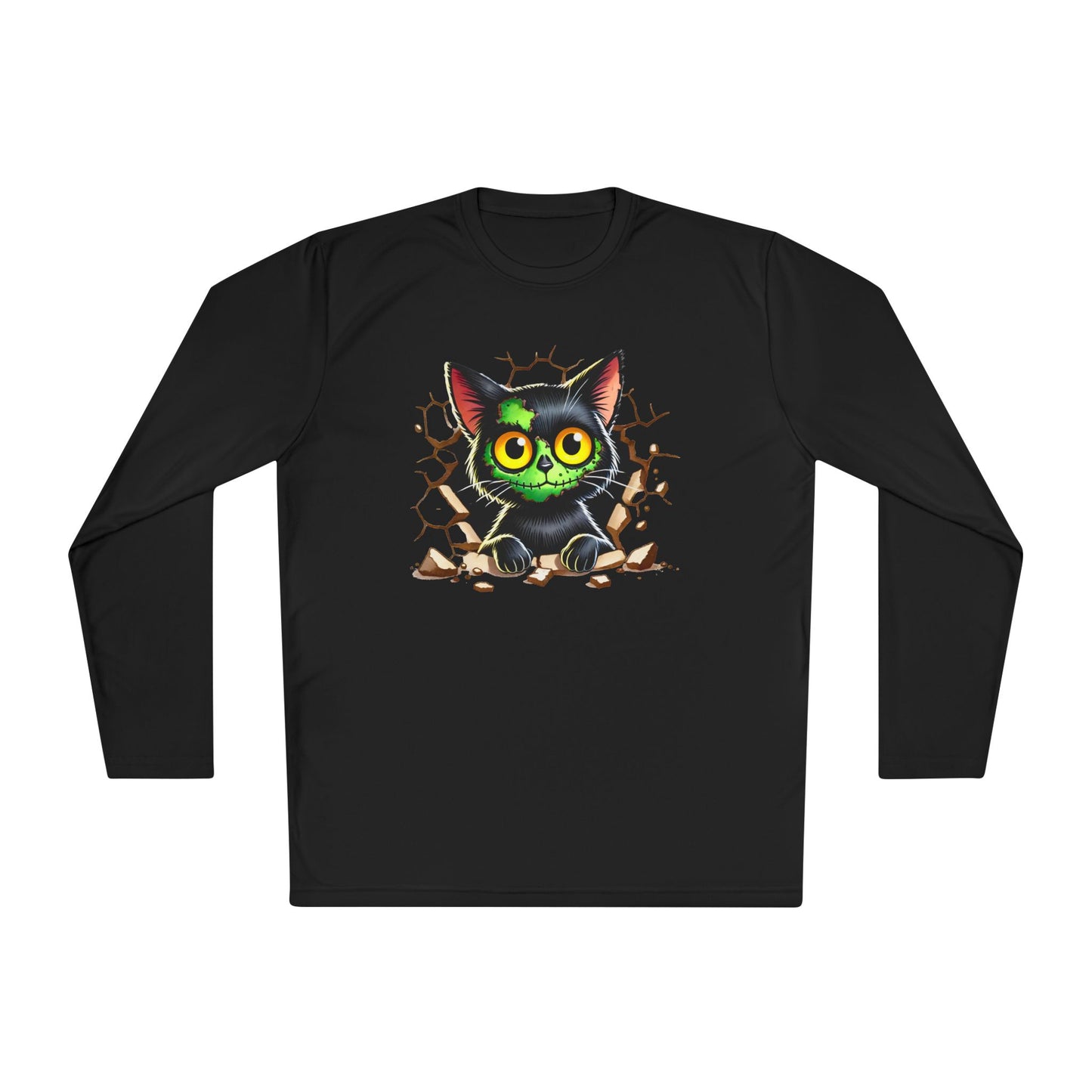 Zombie Kitty Adult Long Sleeve Tee